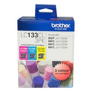 Brother LC133CL3PK CMY Colour Ink Cartridges (Triple Pack)