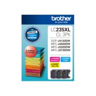 Brother LC235XLCL3PK CMY Colour High Yield Ink Cartridge (Triple Pack)