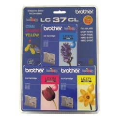 Brother LC37CL3PK CMY Ink Cartridges (Triple Pack)