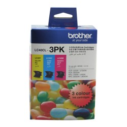 Brother LC40CL3PK CMY Colour Ink Cartridges (Triple Pack)