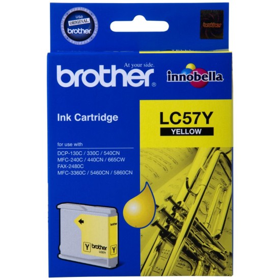 Brother LC57Y Yellow Ink Cartridge