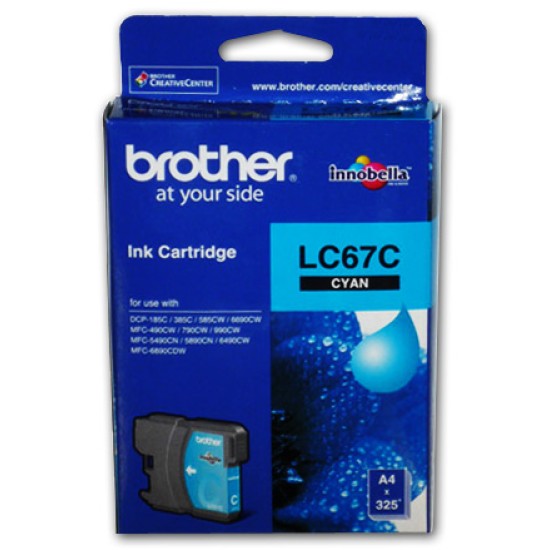 Brother LC67C Cyan Ink Cartridge