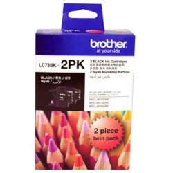 Brother LC73BK2PK Black Ink Cartridge Twin Pack