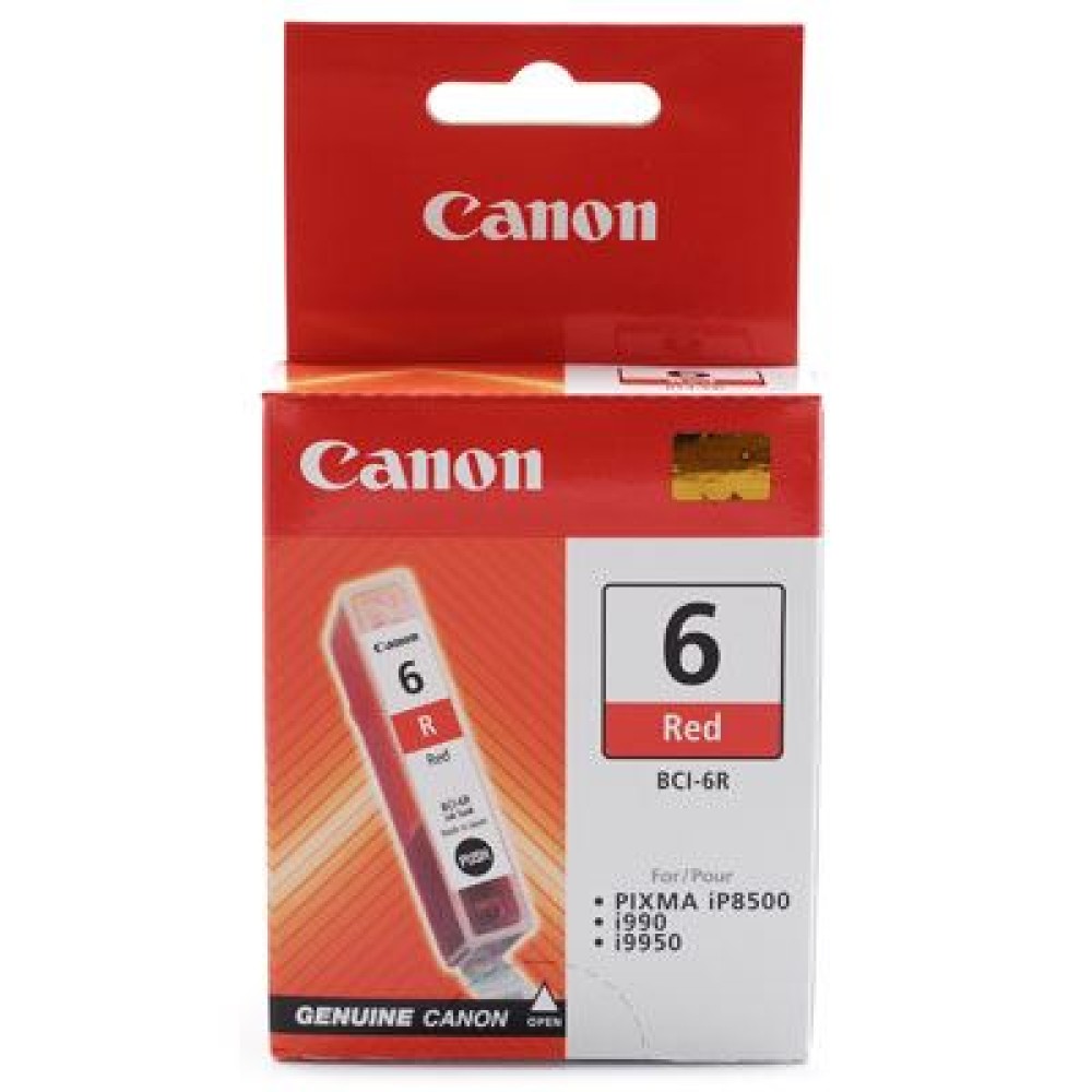Canon R Red Writing Canon BCI6R Red Ink Cartridge