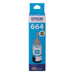 Epson EcoTank T664 Cyan Ink Bottle