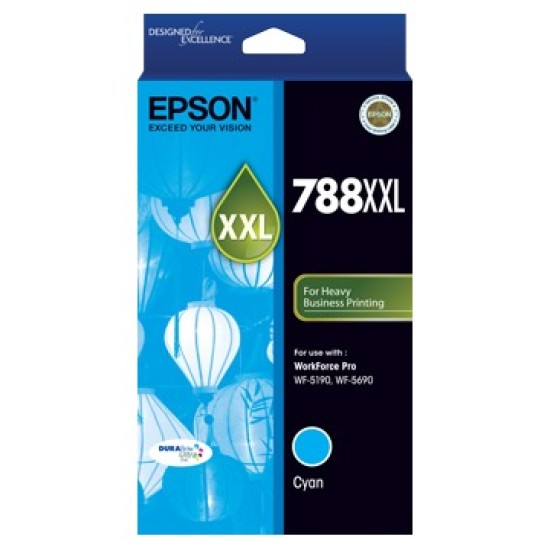 Epson 788XXL Cyan DURABrite Ink Cartridge