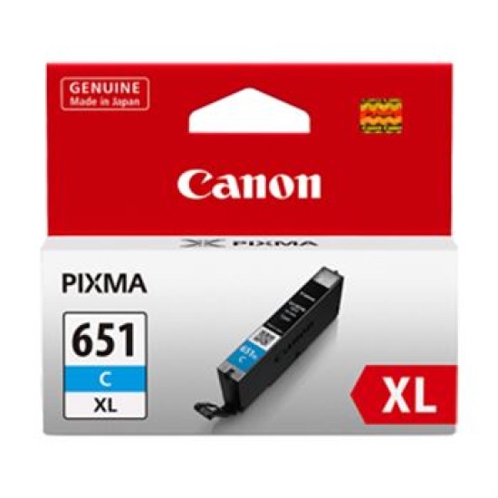 Canon CLI651XLC Cyan High Yield Ink Cartridge