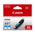 Canon CLI651XLC Cyan High Yield Ink Cartridge