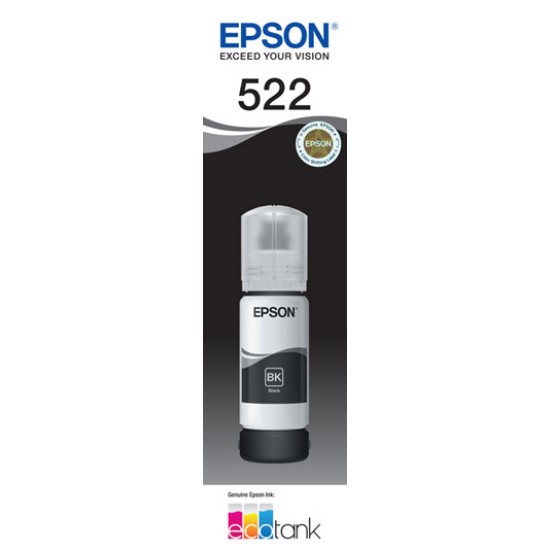 Epson T522 Black EcoTank Ink - C13T00M192