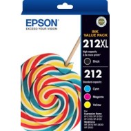 Epson 212XL Black Plus 3 Standard Colours Value Pack