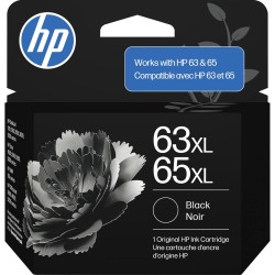 HP 63 - HP 65 - B7RT3AA Black Ink Cartridge 120 Pages 