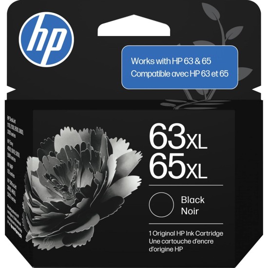 HP 63 - HP 65 - B7RT3AA Black Ink Cartridge 120 Pages 