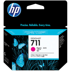 HP 711 3-pack Magenta Ink Cartridge