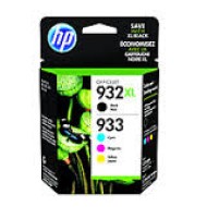 HP 932XL Black + 933XL Colour High Yield Ink Cartridge Combo Pack
