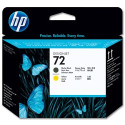 HP 72 Matte Black/Yellow Printhead