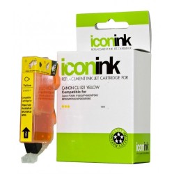 Compatible Icon Canon CLi-521 Yellow Ink Cartridge