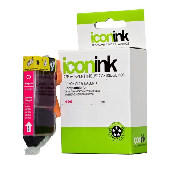 Compatible Icon Canon CLi-526 Magenta Ink Cartridge