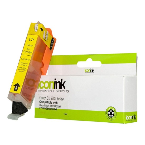 Compatible Icon Canon CLI-651XL Yellow Ink Cartridge