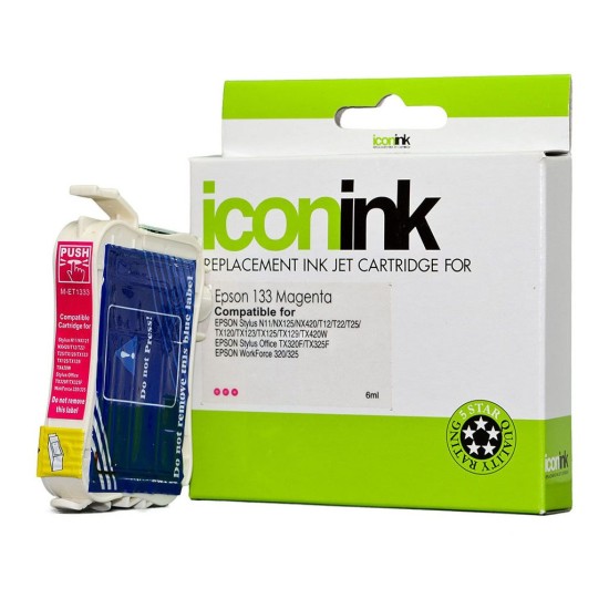 Compatible Icon Epson 133 Magenta Ink Cartridge (T1333)