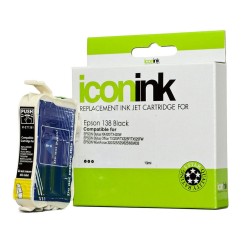 Compatible Icon Epson 138 Black Ink Cartridge (T1381)