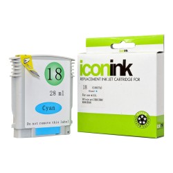 Compatible Icon HP 18 Cyan Ink Cartridge (C4937A)