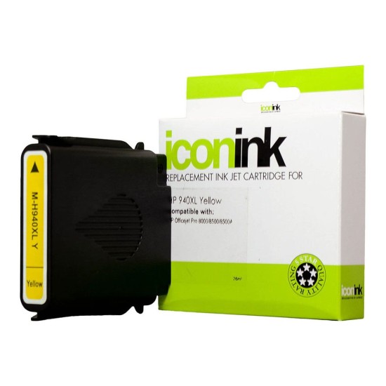 Compatible Icon HP 940XL Yellow Ink Cartridge (C4909AA)