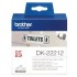 Brother DK22212 Continuous Length Paper Label Tape 62mm x 15.24m