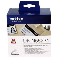 Brother DKN55224 Non-Adhesive Continuous Paper Roll 54mm x 30.48m