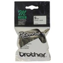 Brother MK-221 9mm x 8m Black on White M Label Tape