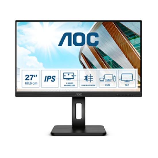 AOC 27P2C 27" 1920x1080 HDMI DP USB Type-C Ergo Monitor 4yr wty