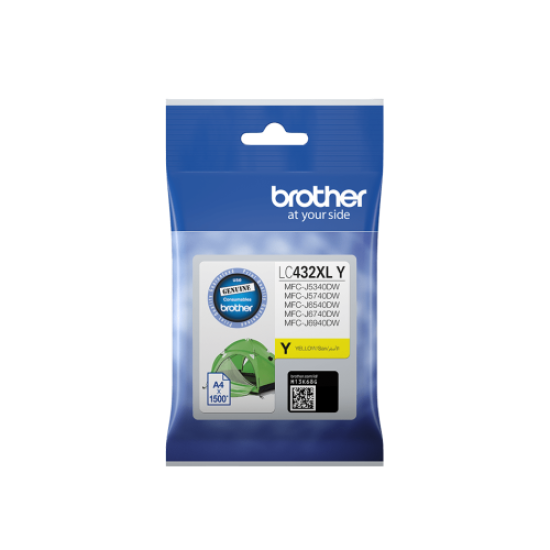 Brother LC432XLY High Yield Yellow Ink Cartridge