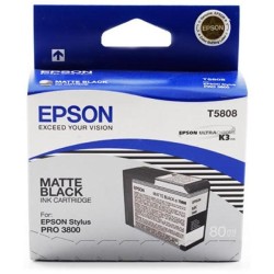 Epson T5808 Matte Black UltraChrome Ink Cartridge
