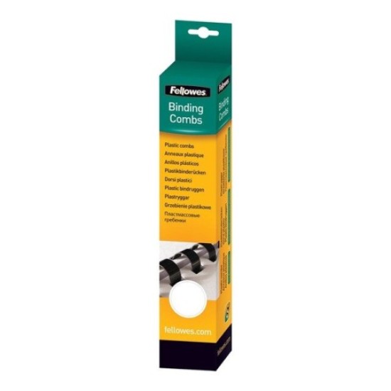 Fellowes Plastic Binding Combs White 10 mm - 25 Pack