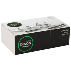 Dixon Letter Clips 40mm 20 Pack