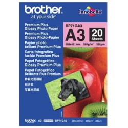 Brother BP71GA3 A3 Premium Glossy Photo Paper 260GSM 20 Sheets