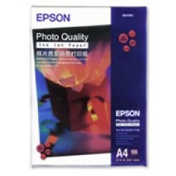 Epson A4 102gsm Photo Quality Inkjet Paper Pkt 100