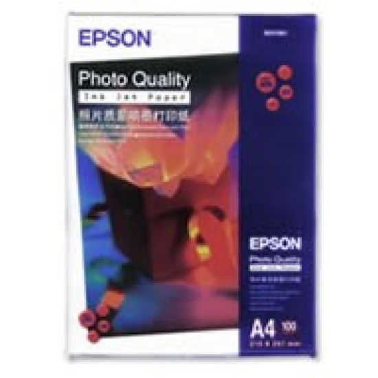 Epson A4 102gsm Photo Quality Inkjet Paper Pkt 100