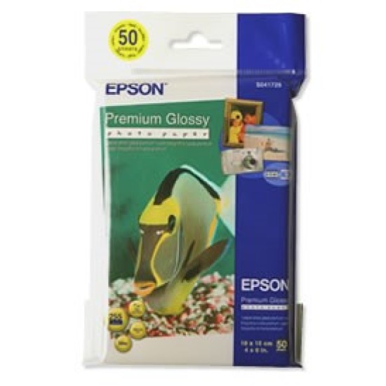 Epson 4x6 255gsm Premium Glossy Photo Paper Pkt 50