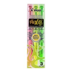 Pilot Frixion Erasable Highlighter - Multi Colour 3 Pack