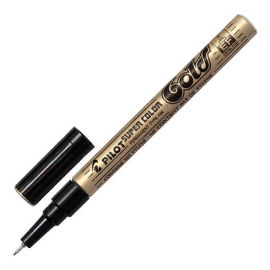 Pilot Super Colour Extra Fine Gold Paint Marker