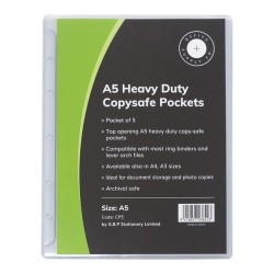 OSC Copysafe Pockets Heavy Duty A5 Pack 5