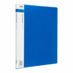 Display Book A4 with Insert Spine 20 Pocket Blue