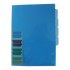 OSC L Shaped Pockets A4 4 Tab Indexed Blue