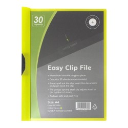 OSC Clip Easy File A4 Green 30 Sheet