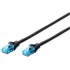 Digitus UTP CAT5e Patch Lead - 0.5M Black