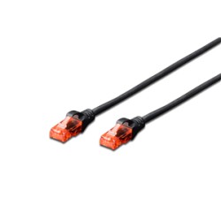 Digitus UTP CAT6 Patch Lead - 0.75M Black