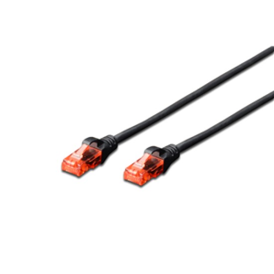 Digitus UTP CAT6 Patch Lead - 0.5M Black