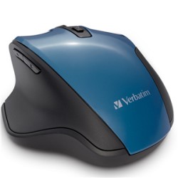 Verbatim Silent Ergonomic Wireless Blue LED Mouse - Teal