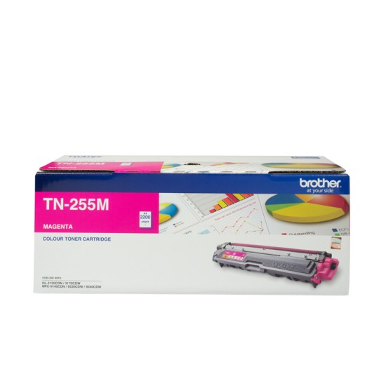 Brother TN255M Magenta High Yield Toner Cartridge