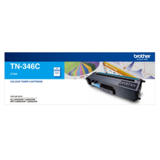 Brother TN346C Cyan High Yield Toner Cartridge